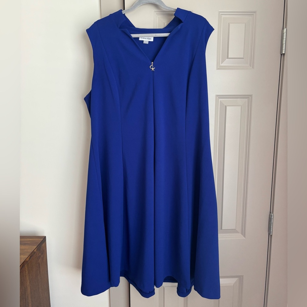 Womens Plus Calvin Klein Sleeveless Dress